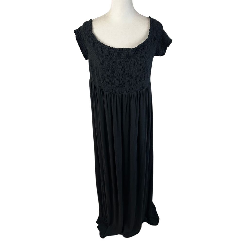 Isabel Maxi Dress Women's Extra Large Maternity Off-Shoulder Flowing Pleated